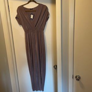 Lavender pants v-neck jumpsuit